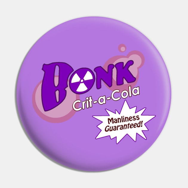 Bonk Crit-A-Cola OFFICIAL Pin by The_RealPapaJohn