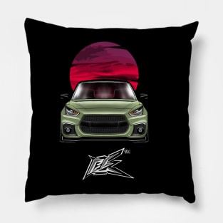 maruti suzuki swift pale green Pillow