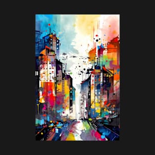 Abstract Cityscape T-Shirt