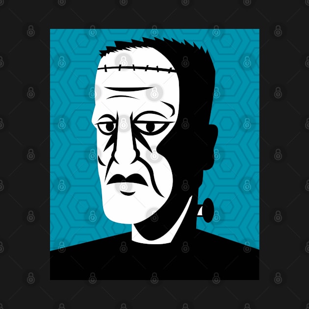 Classic Frankenstein Monster Halloween Design by Up 4 Tee