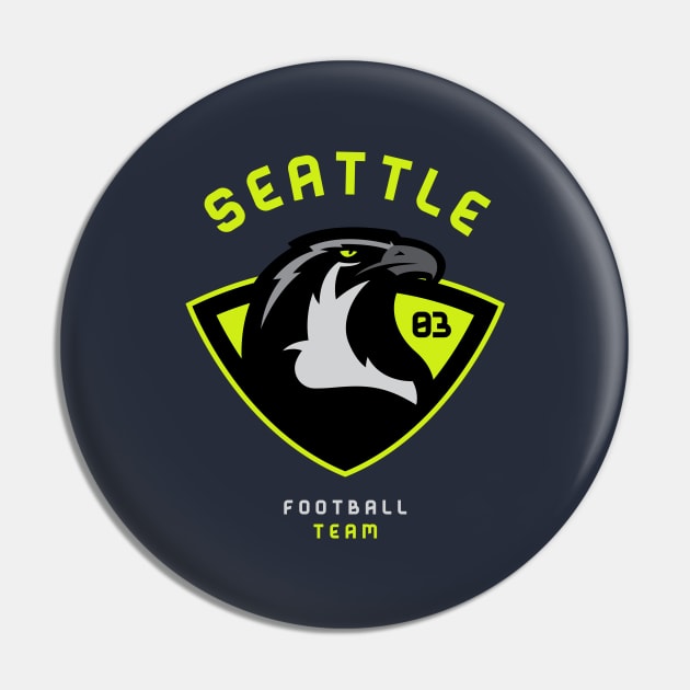 Fear the Seattle Seahawks Football team in 2020 Osprey Pin by BooTeeQue