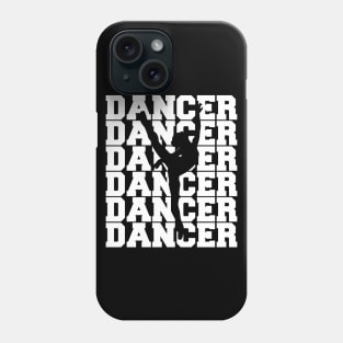 Dancer Dance Team Silhouette Ballet Pointe Jazz Lyrical Phone Case