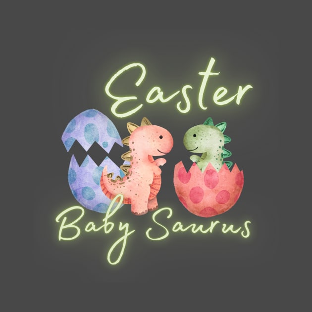 Easter Saurus Egg Neon by Clue Sky