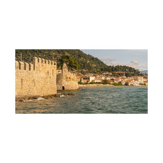 Castle of Nafpaktos and some Ocean by KensLensDesigns