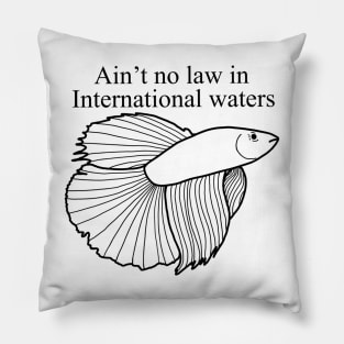 Beta Fish Gone Rogue Pillow