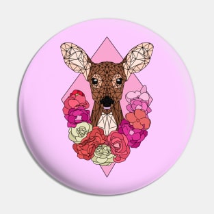 Floral Deer Pin