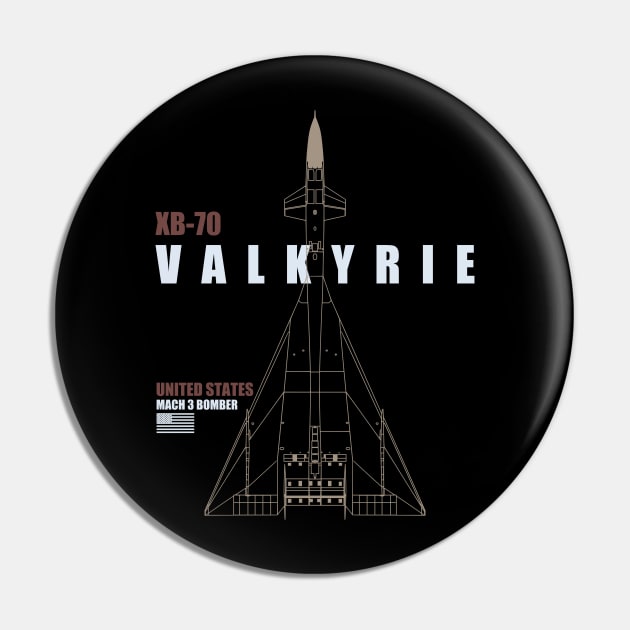 XB-70 Valkyrie Pin by TCP