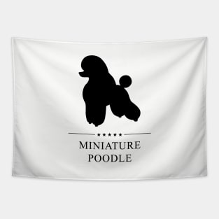 Miniature Poodle Black Silhouette Tapestry