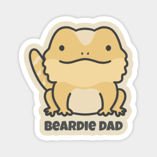Yellow Bearded Dragon Dad Magnet