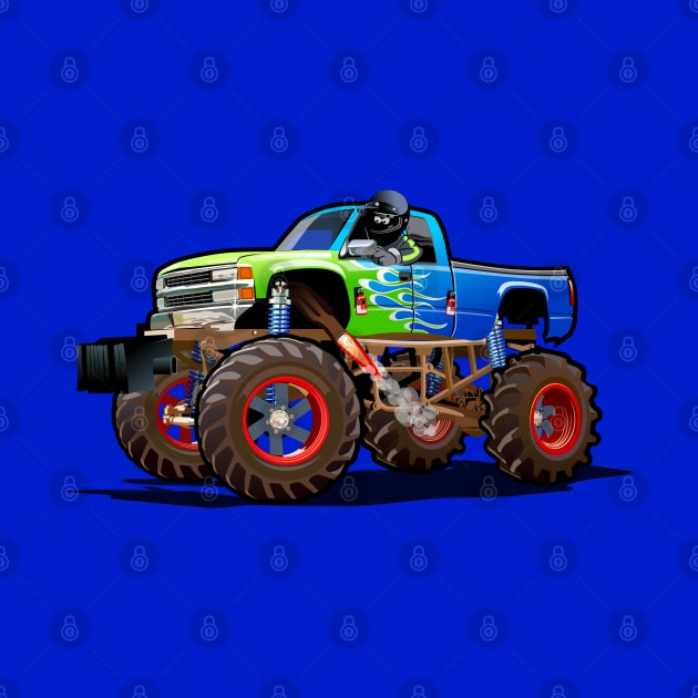 Cartoon Monster truck by Mechanik
