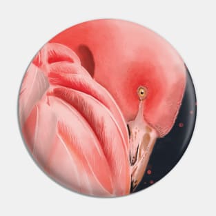 flamingo portrait Pin