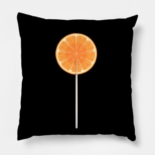 Orange Slice Lollipop Pillow