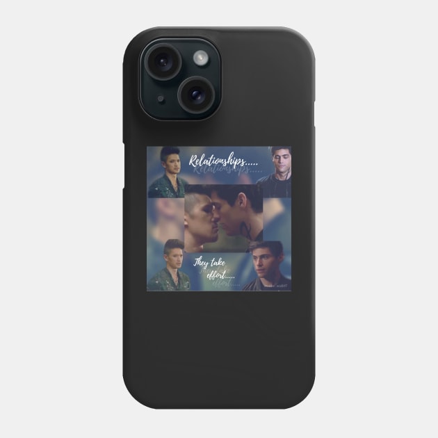 Malec: Relationship, they take effort. Phone Case by BeCreativeArts