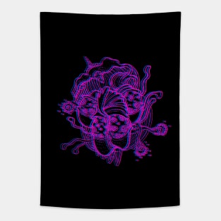 Squid Psychodelic Tapestry