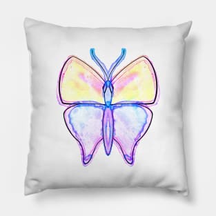 Watercolor Butterfly Pillow