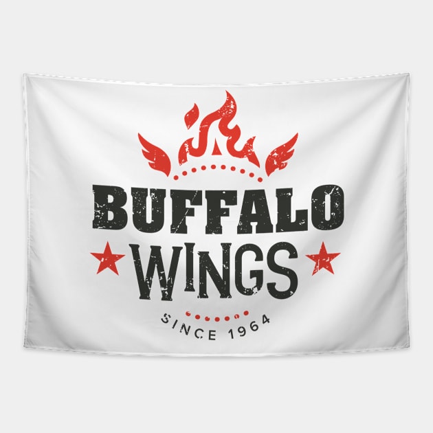 Buffalo Wings Since 1964 Tapestry by SilverfireDesign