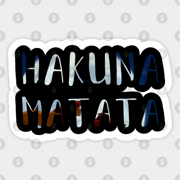 Hakuna Matata Hakuna Matata Pegatina Teepublic Mx Discover millions of popular & trending hakuna hashtags. teepublic