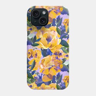 Peonis grand floral handpainted Phone Case