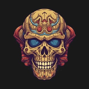 80s Retro Villian Skull T-Shirt