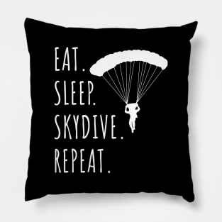 Eat Sleep Skydive Repeat Pillow