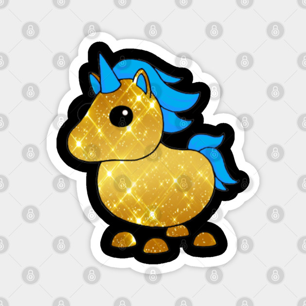 Roblox Adopt Me Golden Unicorn Roblox Magnet Teepublic - roblox adopt me unicorn drawing