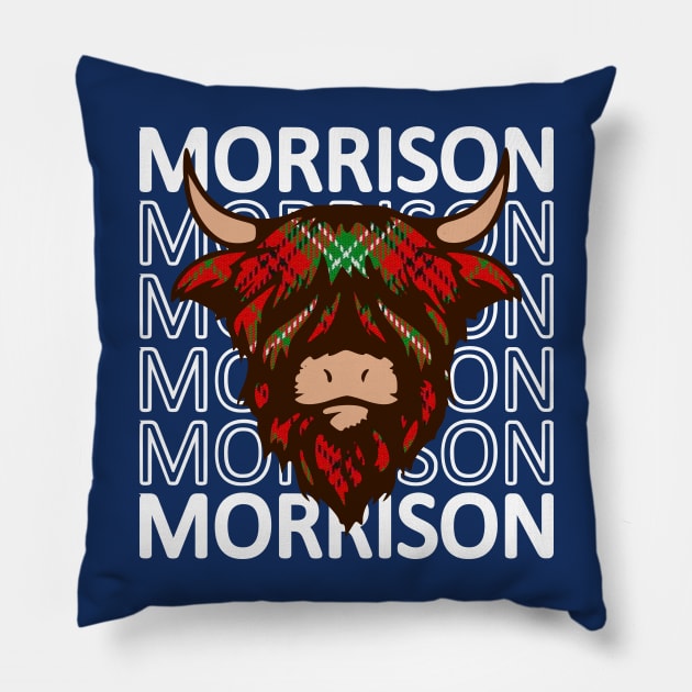 Clan Morrison - Hairy Coo Pillow by Taylor'd Designs