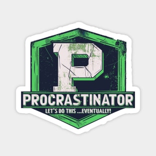 Procrastinator - The Procrastinating Superhero Magnet