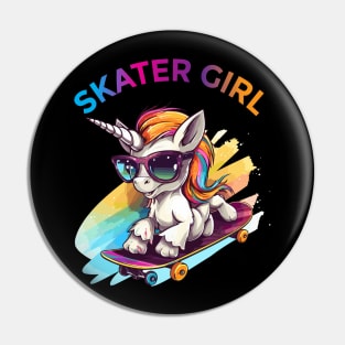 SKATERS GIRL Pin