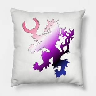 An Tir Pride - Genderfluid- Silhouette Pillow