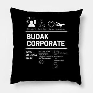 Budak corporate Pillow