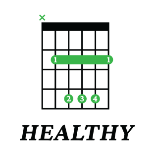 B Healthy B Guitar Chord Tab Light Theme T-Shirt