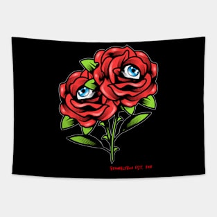 Eyeball Roses Tapestry