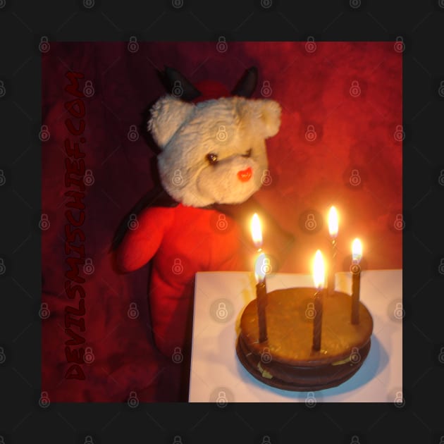 Satanbear with Candles by satansplain