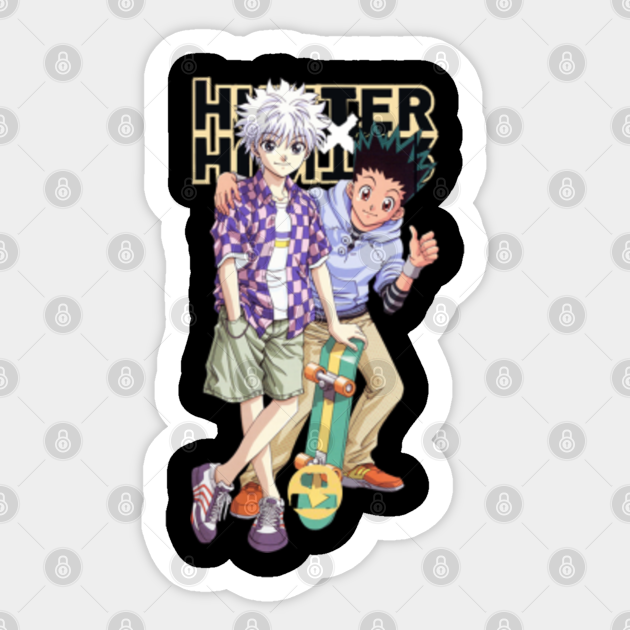 Adventure Anime Manga Hunter X Hunter Character Gon Killua Hunter X Hunter Sticker Teepublic