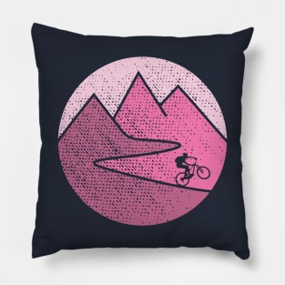 cycling women mountain bike gift bicycle cyclist mtb Pillow