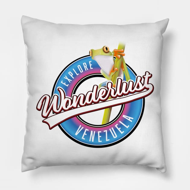 explore Venezuela wonderlust Pillow by nickemporium1