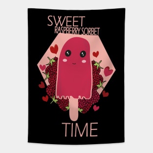 Raspberry sorbet Kawaii Sweet Raspberry Sorbet Time Tapestry