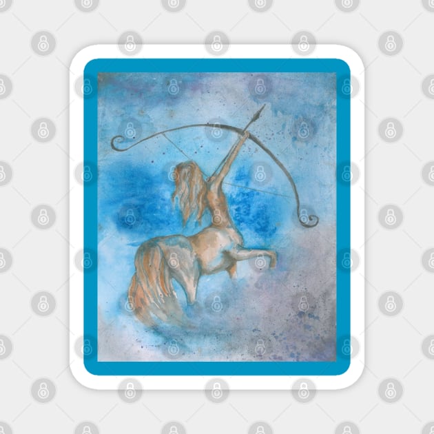 Zodiac sign sagittarius Magnet by artbyluko