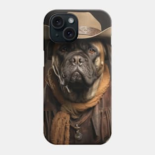 Cowboy Dog - Mastiff Phone Case