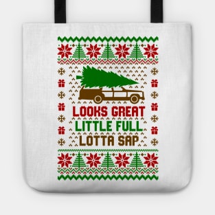 Looks Great Little Full Lotta Sap Ugly Sweater Tote