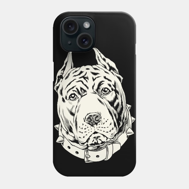 Puzzled Pitbull Phone Case by ebayson74@gmail.com