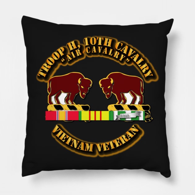 Troop H,  10th Cavalry w Vietnam SVC Pillow by twix123844