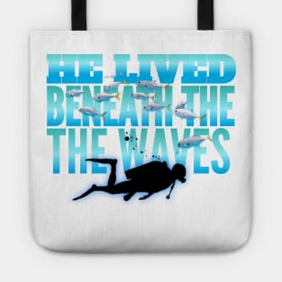 Scuba diving t-shirt designs Tote