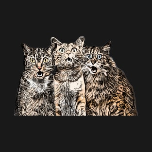 Amazed kittens. Kitten T-Shirt