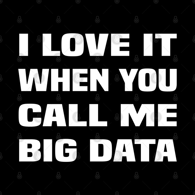 I Love It When You Call Me Big Data by amitsurti