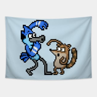 REGULAR SHOW - PIXEL MORDECAI & RIGBY Tapestry