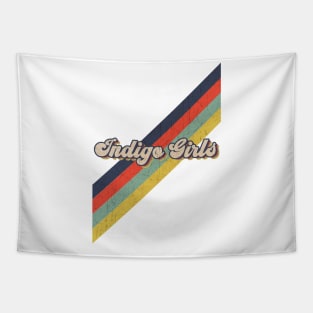 retro vintage color Indigo Girls Tapestry