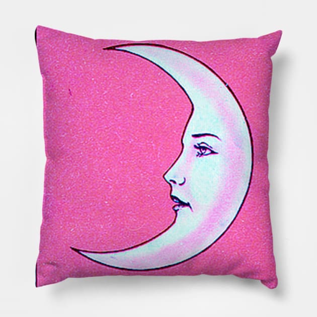 La Luna Loteria - Pink Pillow by Phantastique