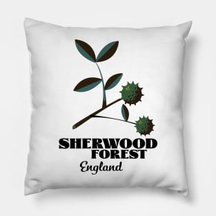 Sherwood Forest England Travel poster Pillow