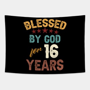 blessed by god for 16 years Tapestry